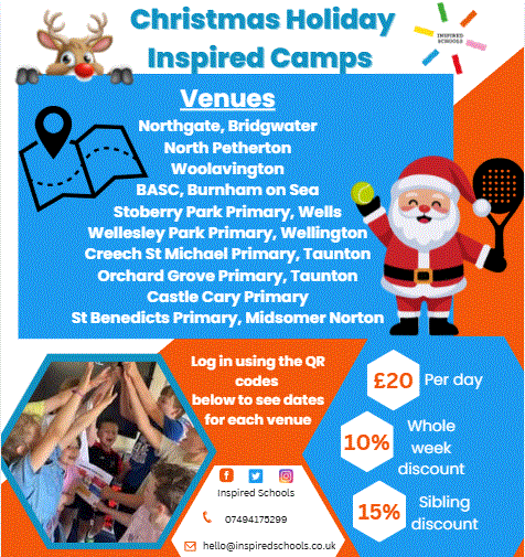 Upcoming Holiday Camps